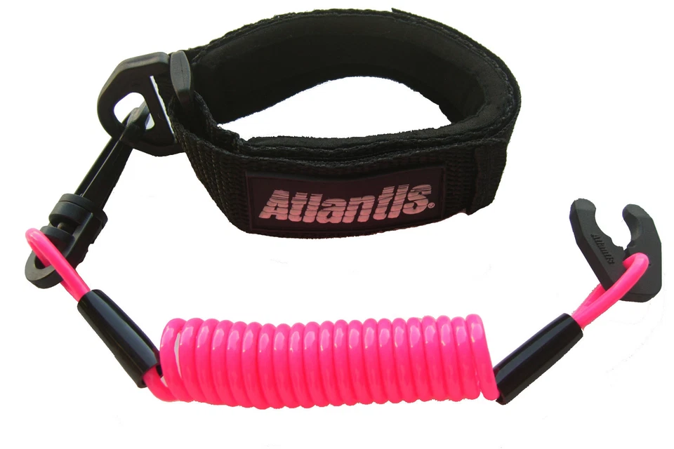KAWASAKI JETSKI JET SKI JS440 JS550 550SX 650SX 750SX 800SXR BLACK/PINK LANYARD - Image 1 of 1