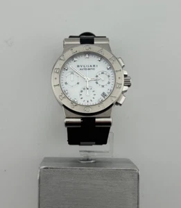 Bvlgari Diagono Chronographe Automatic Motherpearl Diamond Dial Swiss - Foto 1 di 17