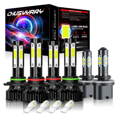 For Oldsmobile Aurora 1995-2003 LED Headlight High Low Beam+Fog Light Bulb Combo - Image 1 of 4