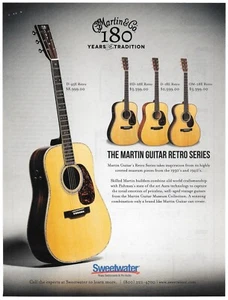 Martin Co Retro Series Acoustic Guitar Sweetwater Print Ad 2014 Advertisement - Picture 1 of 2