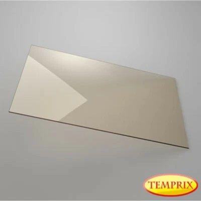 TEMPRIX Kaminscheibe Ofenglas Feuerfestes Kaminglas Hitzeschutzglas Zuschnitt auf Maß..