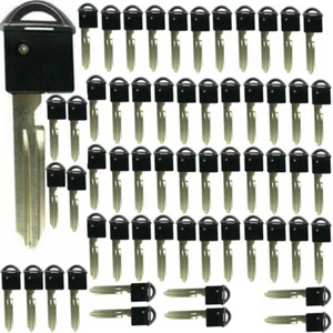 Lot 100 Smart Key Uncut Blank Insert Emergency Blade Repalce for Infiniti Nissan - Imagen 1 de 5