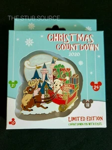 Neu Disney Parks 2020 Weihnachten Mickey Mouse Schloss Countdown Jumbo Pin LE 4000 - Bild 1 von 4