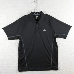 Camisa Polo Adidas Para Hombre Grande Negra Golf Rendimiento Manga Corta Activa 638793 - Imagen 1 de 9