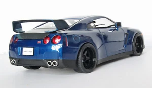 JADA Fast & Furious Brian's Nissan GT-R [R35] (Dk Blue/Blk) 1:18 Die Cast (Box) - Picture 1 of 12