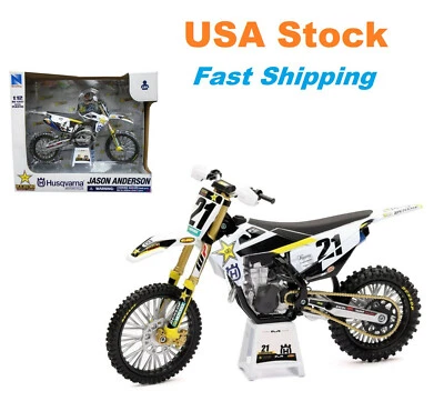 Rockstar Husqvarna Team 2020 Factory FC 450 Jason Anderson #21 Dirt Bike 1:12 - Image 1 of 4