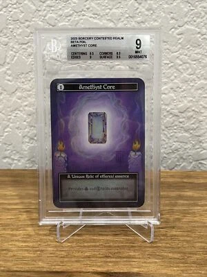 Sorcery Contested Realm Beta Amethyst Core Foil Unique BGS 9 Mint - Image 1 of 2