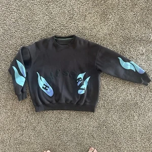 Felpa girocollo media Kanye West Sunday Service Holy Spirit Flame - Replica - Foto 1 di 4