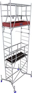 ClimTec Fahrgerüst (Alu) + 125 mm Fahrrollen Standhöhe (m): 4.0000 - Bild 1 von 1