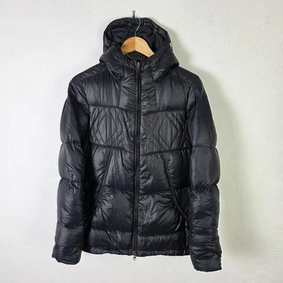 Nike ACG Puffer Jacket Womens Small Black 550 Goose Down Hooded Padded Coat - Image 1 of 4