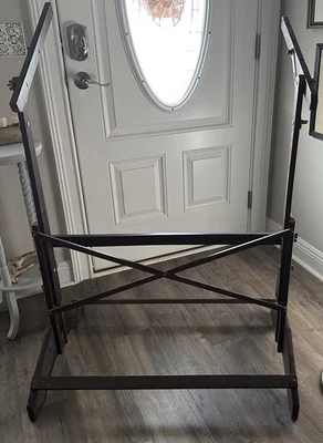 Vintage Drafting Table Base ONLY Drafting Table Wood Base NO TOP - Image 1 of 4