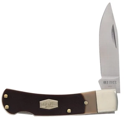 Old Timer Folding Knife High Carbon Stainless Steel Lightweight Everyday Carry - Image 1 of 4