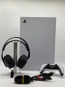 Sony PlayStation 5 CFI-1015A Disc Edition w/ Controller, Cables, Headphones & Wi - Picture 1 of 15