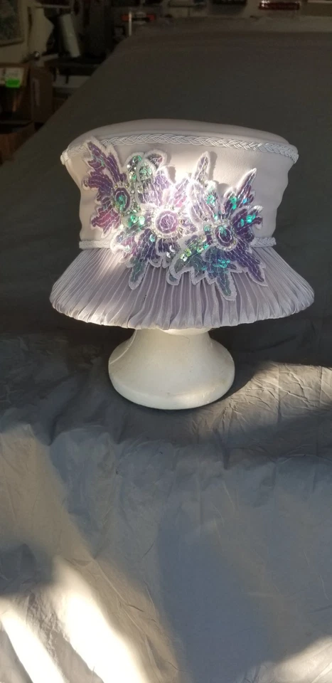 Lisa Rene Designer Hat ~ Lavender Derby/Church Hat ~ Elaborately Decorated❄💓❄ - Image 1 of 4
