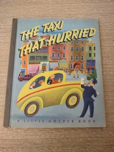 The Taxi That Hurried Little Golden Book 1946, 1st Edition, Blue Spine No DJ  - Picture 1 of 4
