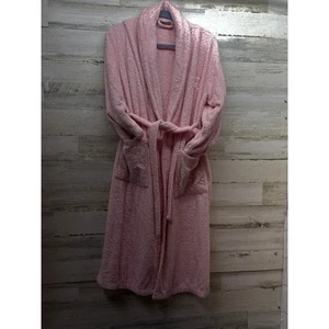 Linum Cotton Bath Robe Pink Spa Robe Size Small Soft & Lightweight Comfort - Picture 1 of 6