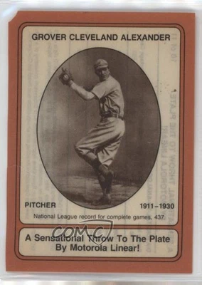 1976 Motorola Grover Cleveland Alexander #10 HOF - Image 1 of 3