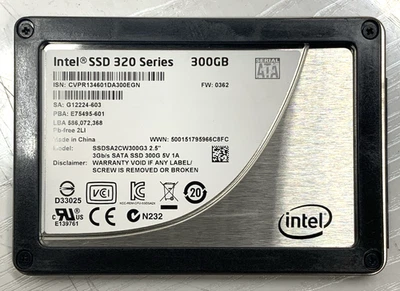 Intel SSD 320 Series 300GB 3Gb/s SATA 2.5" SSD | SSDSA2CW300G3 - Image 1 of 4