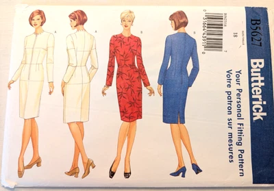 Butterick Sewing Pattern Women's DRESS Personal Fitting B5627 Size 18 UNCUT - Image 1 of 4