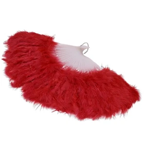 Accesorios para disfraces burlescos de mujer Federfaecher 1922 - rojo W7I9 - Imagen 1 de 7