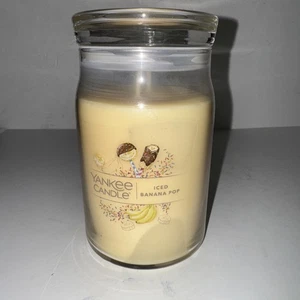 Yankee Candle ICED BANANA POP 20 oz SIGNATURE Tumbler Kerze großes Glas 2 Docht - Bild 1 von 4
