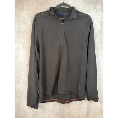 Pullover GAP Athletic Fit GapFit negro 1/4 cremallera manga larga para mujer talla M 236093-00 Foto 1 de 4