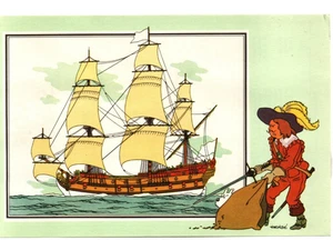 Chromo VOIR et SAVOIR. Marine série 9 n°56. LES CORSAIRES - Picture 1 of 1