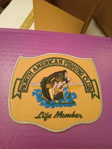 Vintage North American Fishing Club Life Member Patch 5x6 Vintage NEW (C1) - Picture 1 of 4