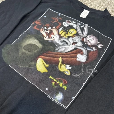 Sudadera gráfica Space Jam 1996 con licencia para gigante grande 14-16 negra Foto 1 de 4