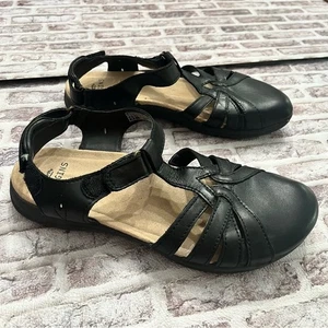 Earth Origins Savoy Sierra bequeme Damen-Ledersandalen geschlossene Zehenpartie Riemchen 9 - Bild 1 von 8
