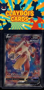 Blaziken V (Full Art) SWSH06: Chilling Reign Pokemon 161/198 Ultra Rare NM+ - Picture 1 of 2