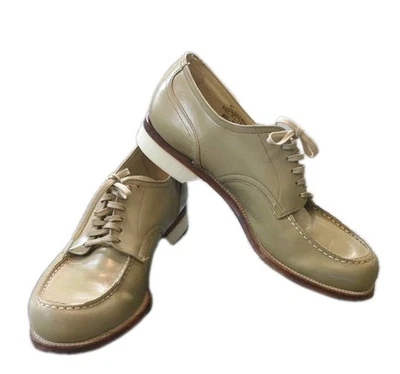 Vtg FSP Musebeck Women’s 8.5 Chukka Oxford Low Heel Shoes Geek Nerd Academia  - Image 1 of 4