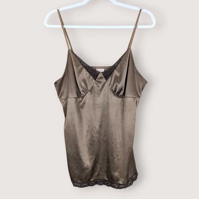 Xhilaration Vintage Satin Lace Trim Babydoll Top - Size XL - Image 1 of 4