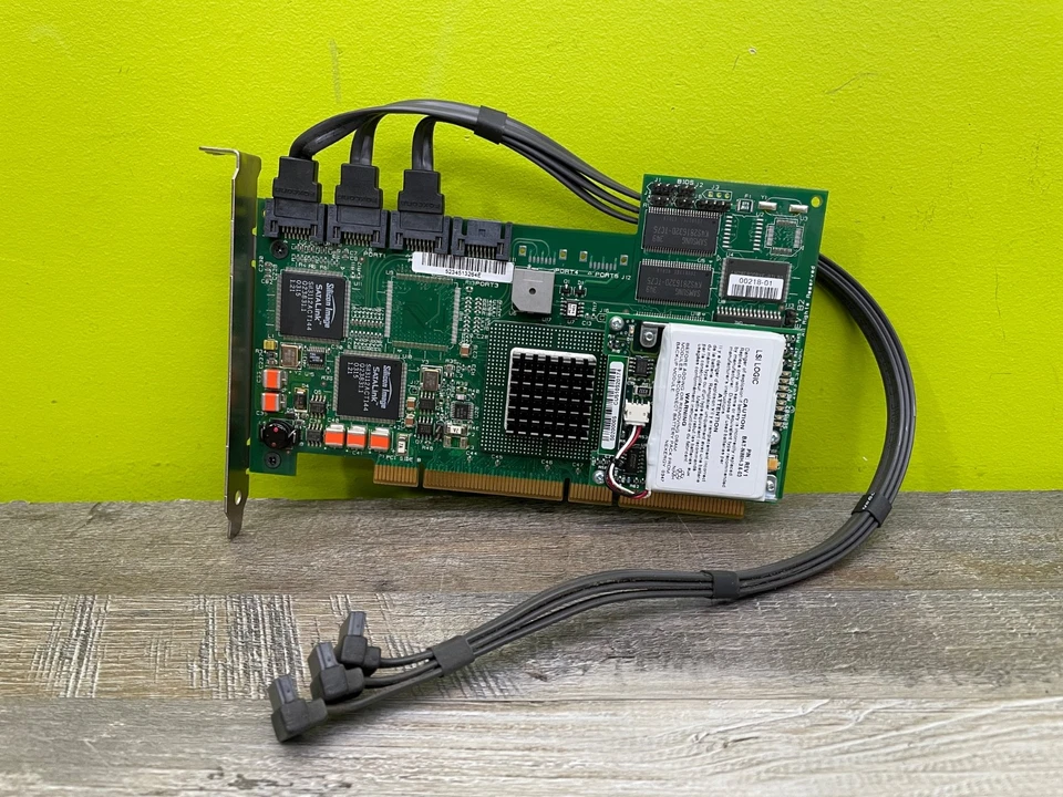 Apple LSI LOGIC SER523 REV B2 4-PORT SATA 150 PCI-X + SATA Cable for Xserve G5 - Image 1 of 4