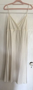 Vintage Lauren Ralph Lauren Satin Nachthemd gepunktet Neu mit Etikett Größe XL - Bild 1 von 5