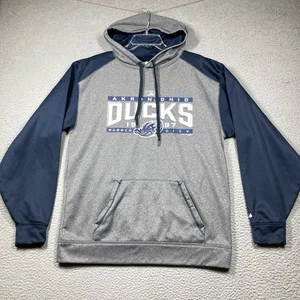 Akron Rubber Ducks Hoodie Adult MED Gray Pullover Sweater Minor League Baseball - Picture 1 of 14