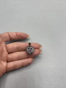 Beau pendentif / breloque motif médaillon en argent sterling 925 # Z222 - Photo 1/22