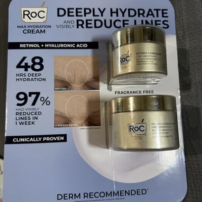 ROC Retinol Correxion Line Smoothing Max Hydration Cream-2 Pack( 1.7oz & 3.4oz ) - Image 1 of 2