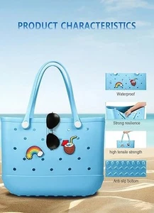 Strandtasche Gummibeuteltasche - wasserdichte Reisetasche für Damen waschbar Beuteltasche XLARGE - Bild 1 von 6