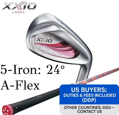 Ladies Dunlop XXIO 11 5-Iron 24° Single Iron A-Flex MP1100L Graphite Women - Image 1 of 4