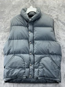 Vintage Sierra Designs gerippte gefütterte Gänsedaunenweste Large durchgehender Reißverschluss Druckknopf - Bild 1 von 20