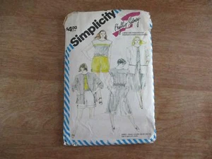 Vintage Simplicity 6342 Ladies Shorts Culottes Jack Pattern Size 16 Bust 38" - Picture 1 of 2