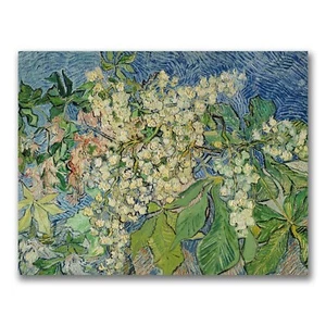 Trademark Fine Art Blossoming Chesnut Branches by Vincent van Gogh Canvas Wal... - Picture 1 of 6