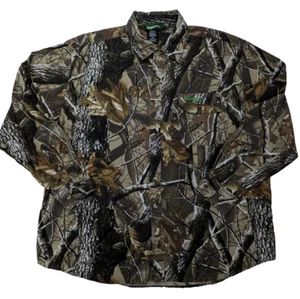 Remington Shirt Realtree Mens 2XL XXL Brown Hunting Woodland Cotton LS - Picture 1 of 15