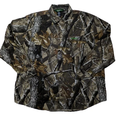 Remington Shirt Realtree Mens 2XL XXL Brown Hunting Woodland Cotton LS - Image 1 of 4