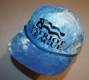 Gorra Patriot League Collegiate Azul Tie Dye De Colección Años 90 Adulto Snapback - Imagen 1 de 6