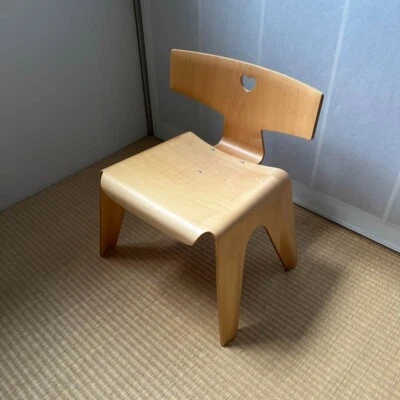 Vitra Charles & Ray Eames Children's Stool Birch Used Size W9 x H14 x D10in used - Image 1 of 4