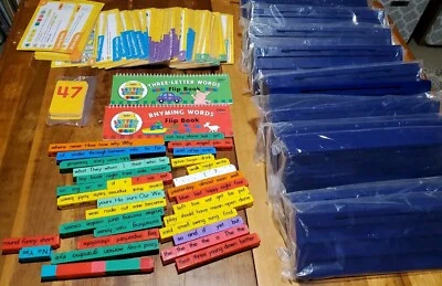 Recursos de aprendizaje varillas de lectura vista palabras enseñanza. Juego grande Foto 1 de 4