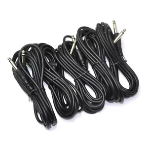 Cable de instrumento para guitarra de 3 m 10 ft cable de 1/4" ángulo recto a recto" 10 piezas - Imagen 1 de 3