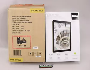 RCA Premier Atlas 10 Pro+ Tablet w/ Keyboard 32GB 10" Gold Marble - NIB & NOS - Picture 1 of 19
